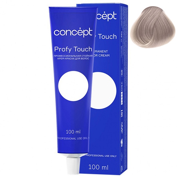 Стойкая крем-краска для волос 9.16 светлый нежно-сиреневый Profy Touch Concept 100 мл