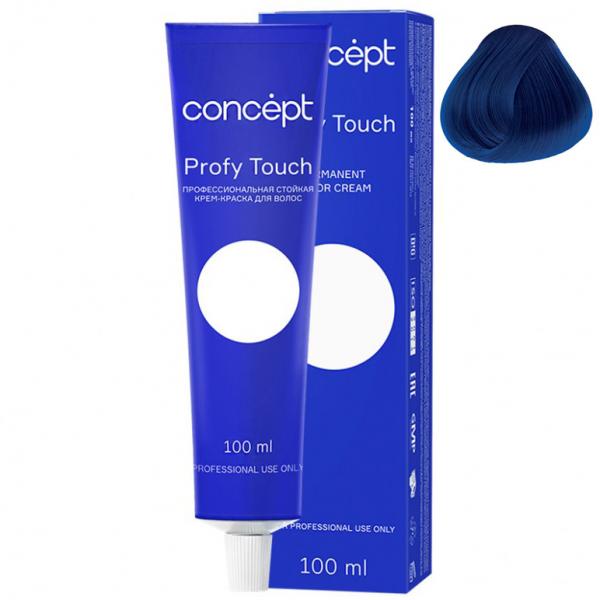 Стойкая крем-краска для волос 0.6 синий микстон Profy Touch Concept 100 мл