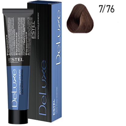 Крем-краска для волос 7/76 Русый коричнево-фиолетовый DeLuxe ESTEL 60 мл