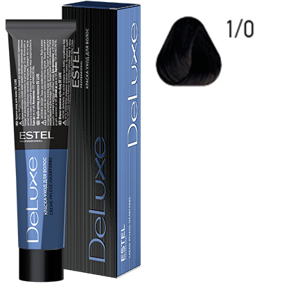 Крем-краска для волос 1/0 Черный классический DeLuxe ESTEL 60 мл
