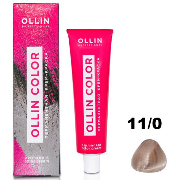 OLLIN COLOR Перманентная крем-краска для волос 11/0 специальный блондин 60 мл
