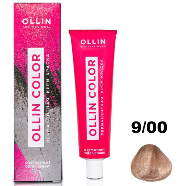OLLIN COLOR Перманентная крем-краска для волос 9/00  блондин глубокий 60 мл