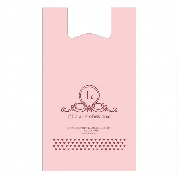 ILORAI Полиэтиленовый пакет майка с логотипом 40х70 см