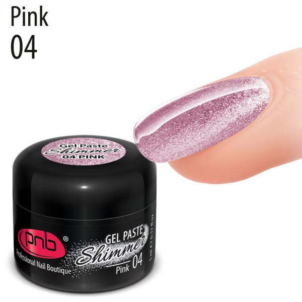 Гель-паста «Shimmer» PNB 04 Розовый 5 мл