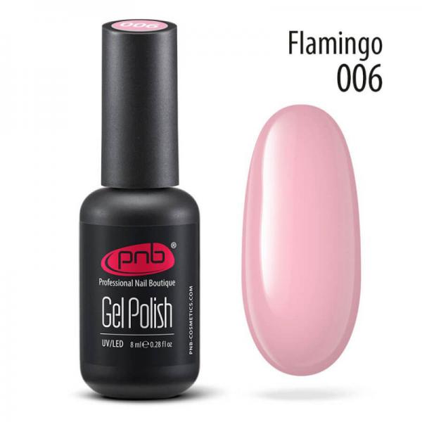 Гель-лак PNB 006 Flamingo холодный нежно-розовый 8 мл