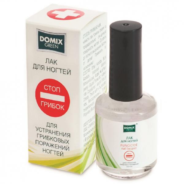 Лак для устранения грибковых поражений ногтей «Стоп грибок» Domix 17 мл
