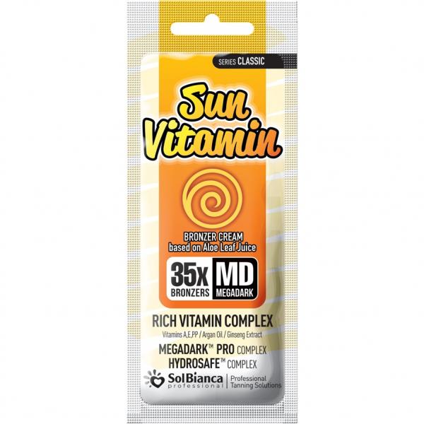 SolBianca Sun Vitamin Крем - автозагар с маслом арганы, экстр.женьшеня и витаминным комплексом 15 мл