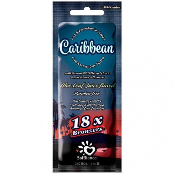 SolBianca Крем для загара в солярии «Caribbean» с маслом кокоса 15 мл