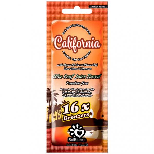 SolBianca Крем для загара в солярии «California» с маслом арганы 15 мл