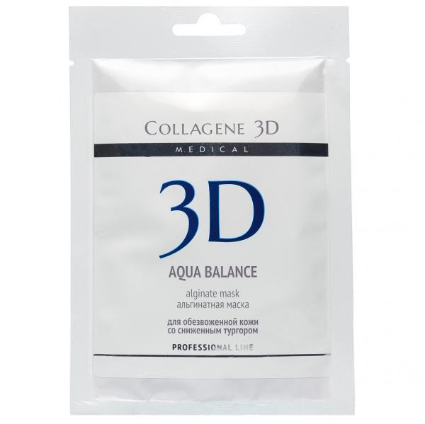 Альгинатная маска для лица и тела Aqua Balance Medical Collagen 3D 30 г
