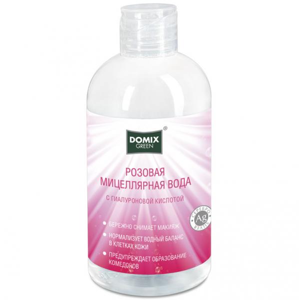 Domix Green Розовая мицеллярная вода с гиалуроновой кислотой 260 мл