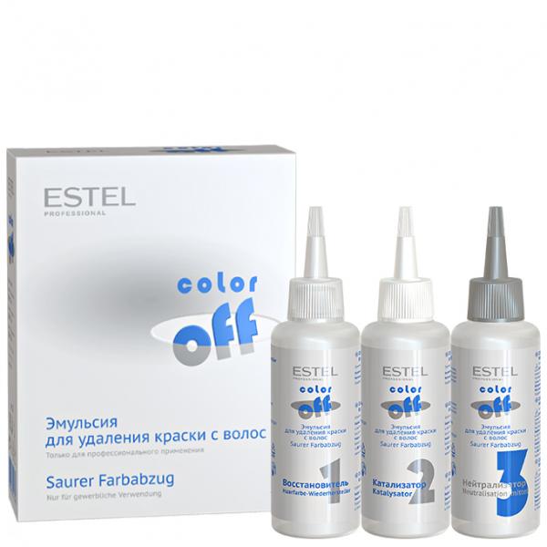 Эмульсия для удаления стойких красок с волос COLOR OFF ESTEL 3*120 мл
