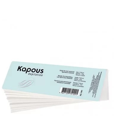 Kapous Полоска для депиляции белые 7*20см, 100 шт/уп