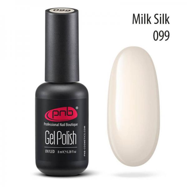 Гель-лак PNB 099 Mink Silk полупрозрачный молочно-белый 8 мл