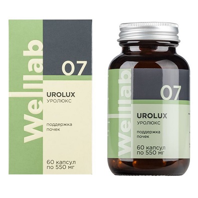 БАД для мочевыделительной системы Welllab Urolux 60 капсул