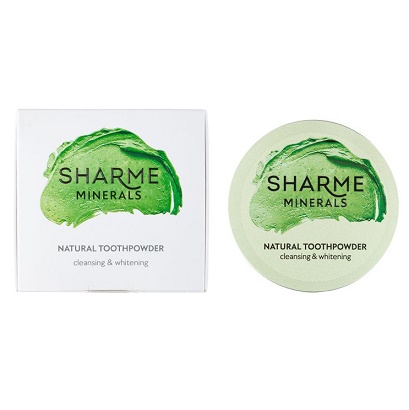 Фитоминеральный зубной порошок очищение и отбеливание Sharme Minerals 46 г