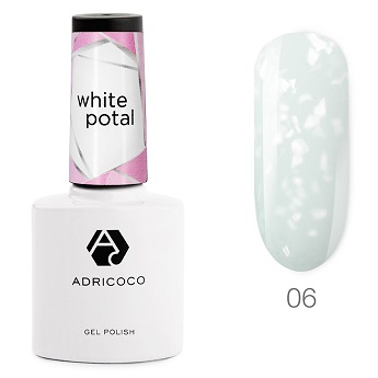 Гель-лак ADRICOCO White Potal № 06 – алмазная мозаик 8 мл