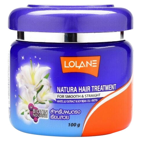Lolane Маска для гладких и прямых волос с экстрактом белой лилии 100 мл