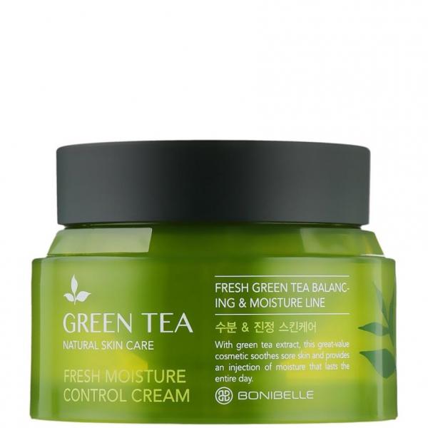 ENOUGH BONIBELLE Крем для лица увлажняющий  ЗЕЛЕНЫЙ ЧАЙ Green Tea Fresh Moisture Control Cream 80 мл