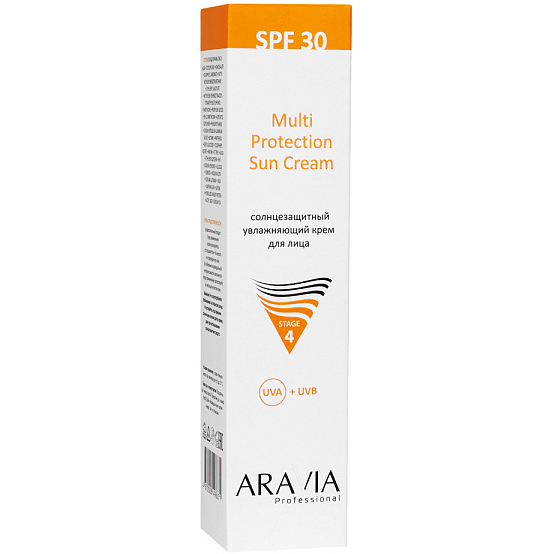 Cолнцезащитный антивозрастной крем для лица SPF 30 Aravia 100 мл