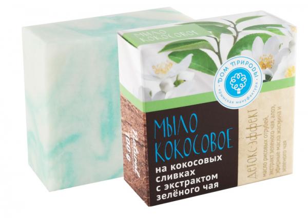 Натуральное мыло на кокосовых сливках «Детокс - эффект» Дом Природы 100 г