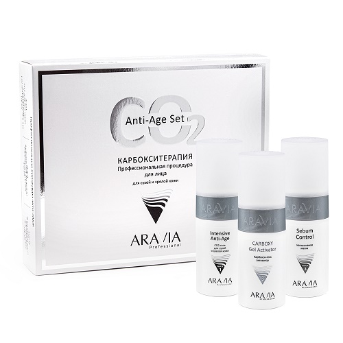 Карбокситерапия для сухой и зрелой кожи Anti-Age Set Aravia Professional