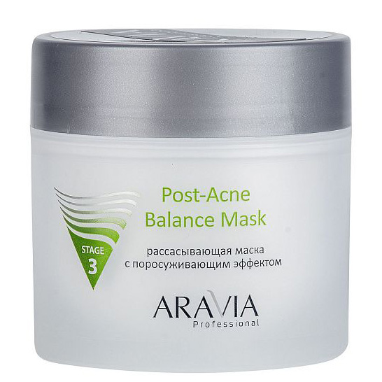Aravia Рассасывающая маска c поросуживающим эффектом Post- Acne Balance Mask для жирной и проблемной кожи 300 мл