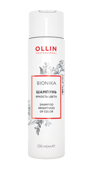 OLLIN BIONIKA Шампунь для окрашенных волос «Яркость цвета» 250 мл