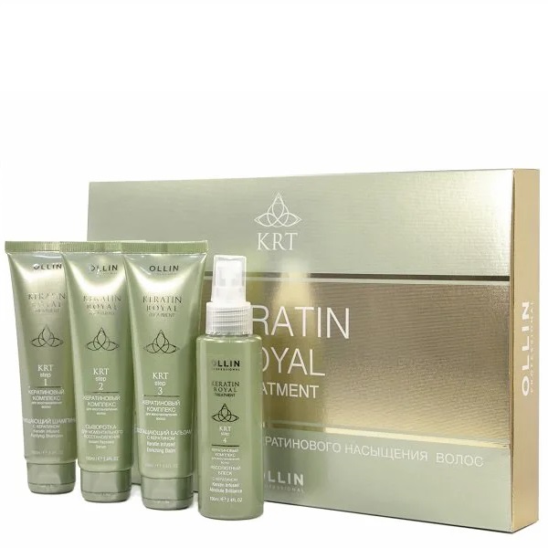 Набор «Кератиновое восстановление волос» Keratin Royal Treatment OLLIN