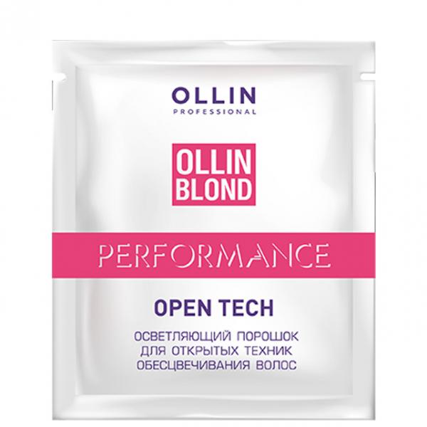 Осветляющий порошок для открытых техник обесцвечивания волос Performance OPEN TECH OLLIN 30г