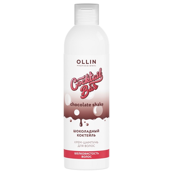 OLLIN Cocktail BAR Крем-шампунь для волос «Шоколадный коктейль» 400 мл