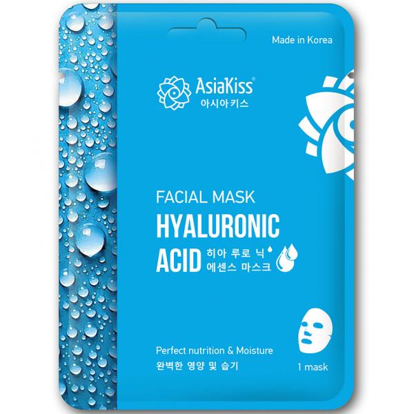AsiaKiss Маска для лица тканевая ГИАЛУРОНОВАЯ Facial Mask Hyaluronic Acid 25 г