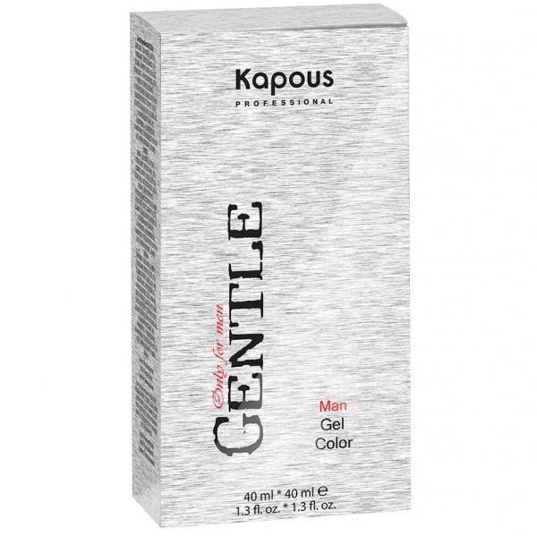 Kapous Gentlemen Гель-краска для волос для мужчин без аммония, 6-светл-коричневый, 40 мл+40 мл