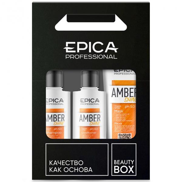 Epica Набор Amber Shine Organic (шампунь 250мл + кондиционер 250мл + маска 250мл) 29189