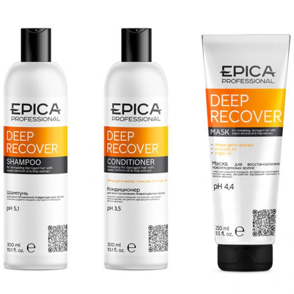 Epica Набор Deep Recover (шампунь 300мл + кондиционер 300мл + маска 250мл)