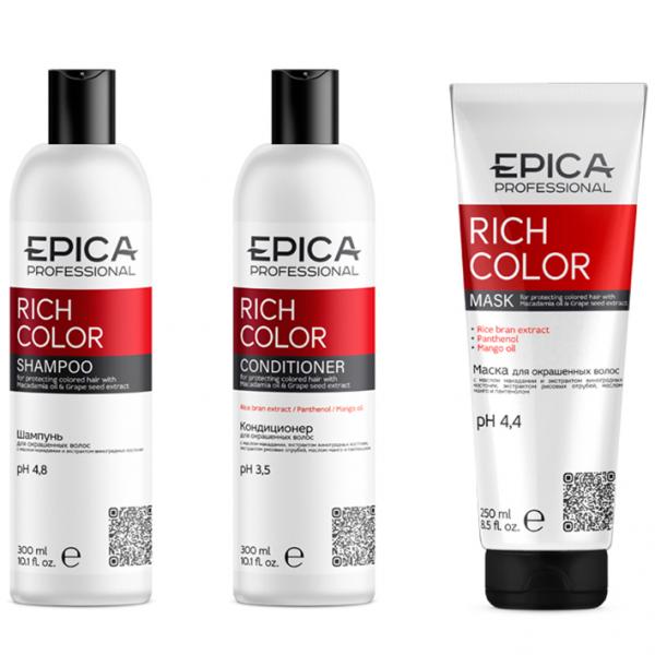 Epica Набор Rich Color (шампунь 300мл + кондиционер 300мл + маска 250мл)