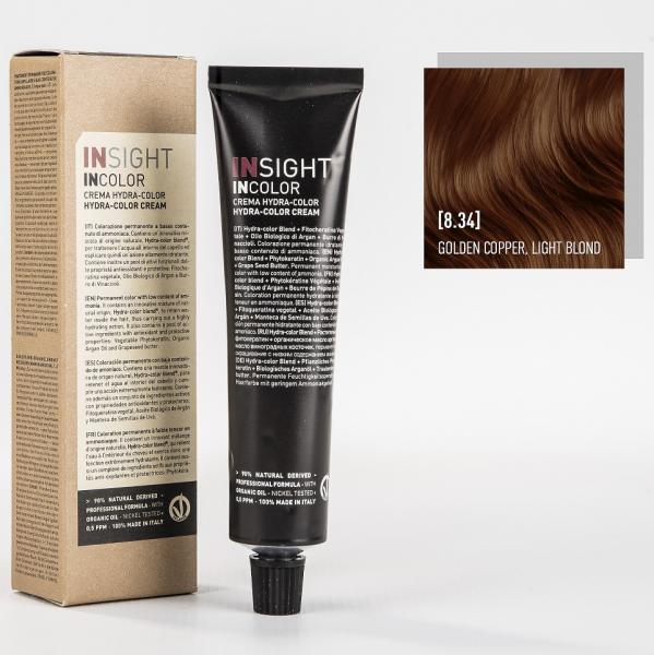 INSIGHT Краситель 8.34 золотисто-медный светлый блонд. GOLDEN COPPER LIGHT BLOND 100 мл