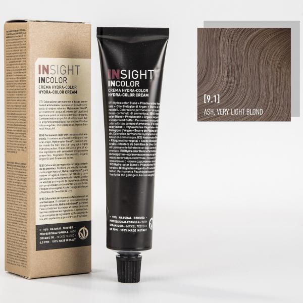 INSIGHT Краситель 9.1 пепельный очень светлый блонд. ASH VERY LIGHT BLOND 100 мл