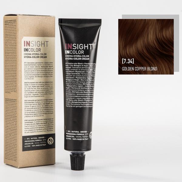 INSIGHT Краситель 7.34 золотисто-медный блонд. GOLDEN COPPER BLOND 100 мл