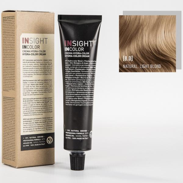 INSIGHT Краситель 8.0 светлый блондин натуральный NATURAL LIGHT BLOND 100 мл