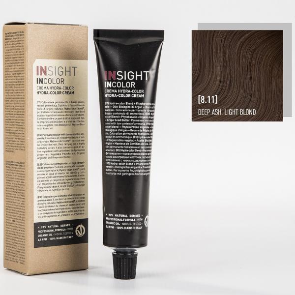 INSIGHT Краситель 8.11 интенсивно-пепельный светлый блонд. DEEP ASH LIGHT BLOND 100 мл