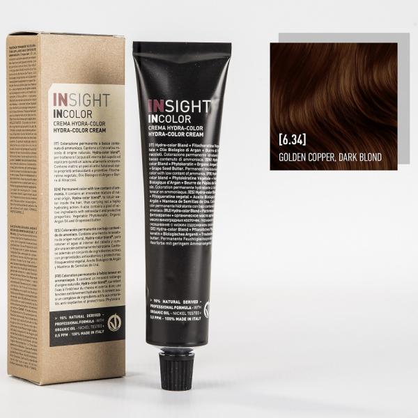 INSIGHT Краситель 6.34 золотисто-медный темный блонд. GOLDEN COPPER DARK BLOND 100 мл