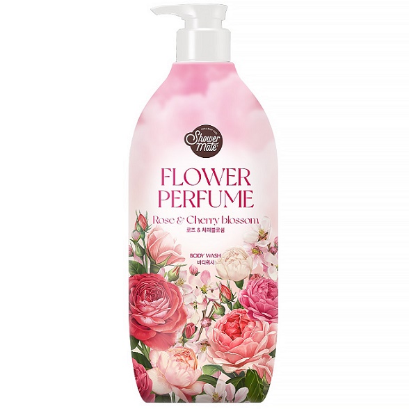 SHOWER MATE Гель для душа РОЗА Flower Perfume 900 мл