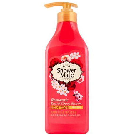 SHOWER MATE Гель для душа РОЗА и ВИШНЕВЫЙ ЦВЕТ Romantic Rose & Cherry Blossom 550 мл