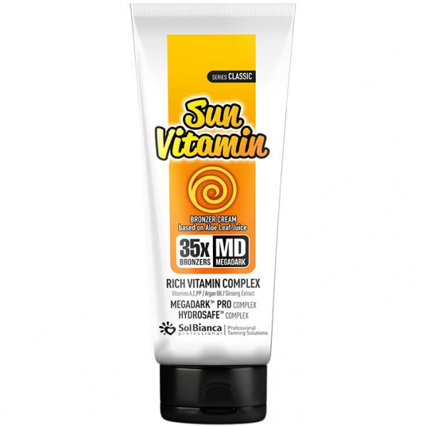 SolBianca Sun Vitamin 35х Крем - автозагар с маслом арганы, экстр.женьшеня и витаминным комплексом 125 мл