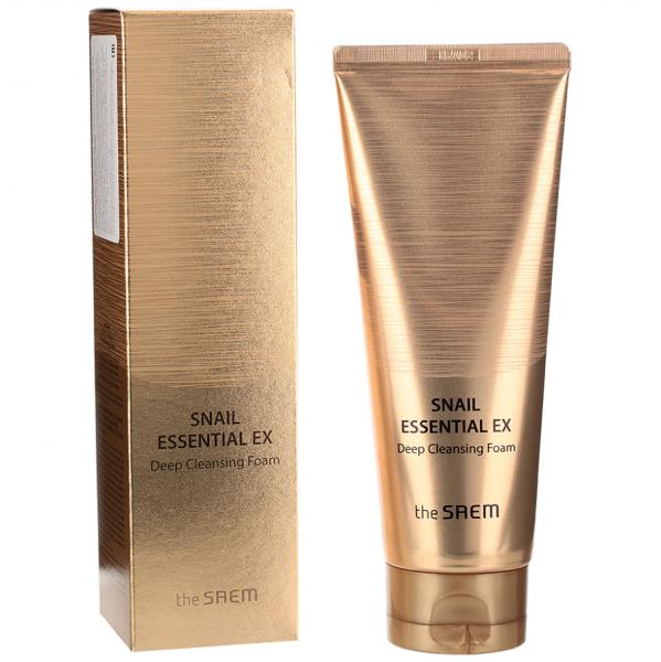 THE SAEM Пенка для умывания УЛИТКА Snail Essential Ex Deep Cleansing Foam 150 мл