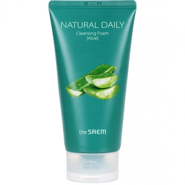 THE SAEM Пенка для умывания ЭКСТРАКТ АЛОЭ Natural Daily Cleansing Foam Aloe 150 мл