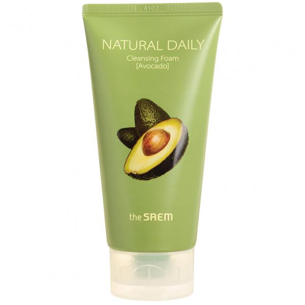 THE SAEM Пенка для умывания ЭКСТРАКТ АВОКАДО Natural Daily Cleansing Foam Avocado 150 мл