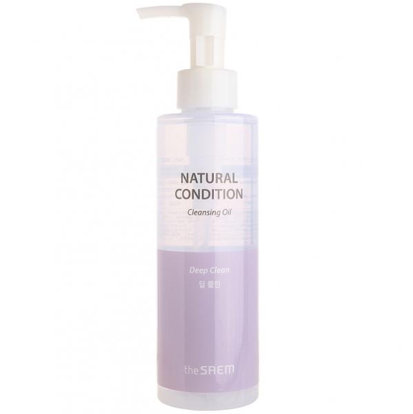 THE SAEM Масло для лица гидрофильное ГЛУБОКОЕ ОЧИЩЕНИЕ Natural Condition Cleansing Oil 180 мл