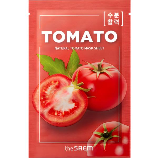 THE SAEM Маска для лица тканевая ЭКСТРАКТ ТОМАТА Natural Tomato Mask Sheet 21 мл